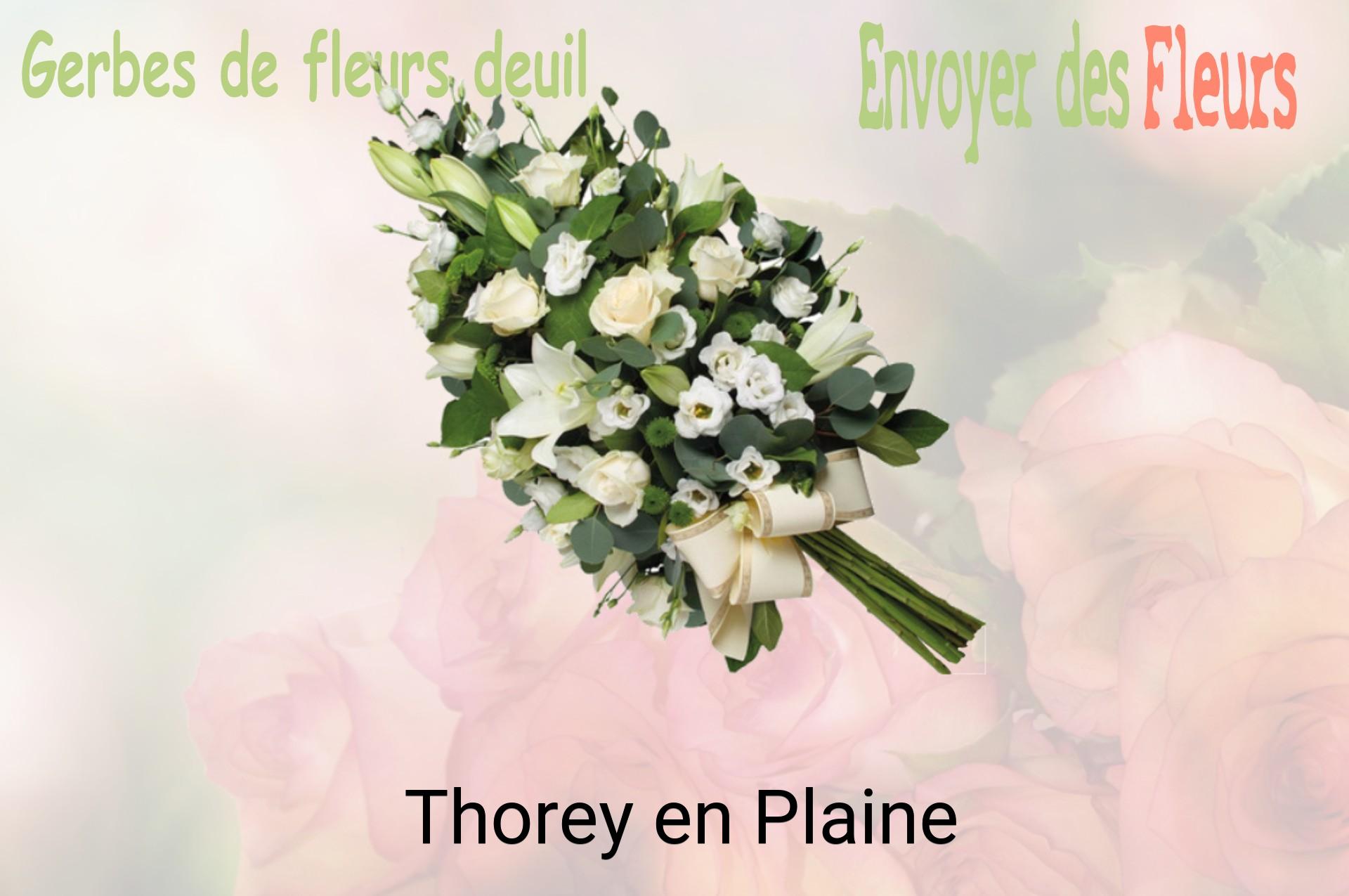 Gerbe de fleurs de deuil livrée à Thorey-en-Plaine